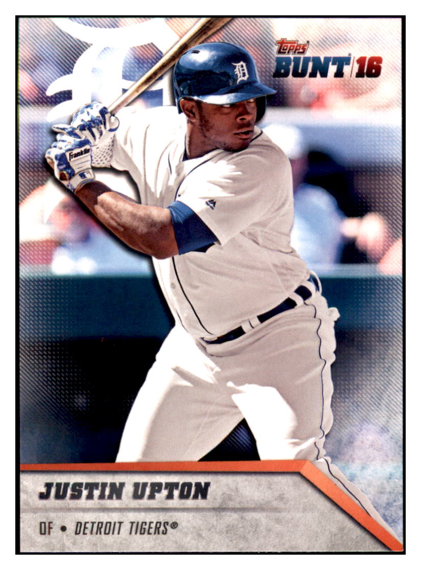 2016 Topps Bunt Justin Upton Detroit Tigers #190 Baseball card MATV3 simple Xclusive Collectibles