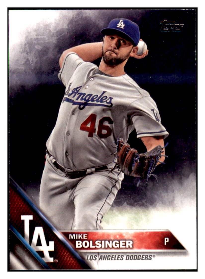 2016 Topps Update Mike Bolsinger Los Angeles Dodgers #US98 Baseball
card MATV3 simple Xclusive Collectibles