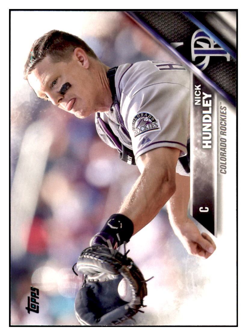 2016 Topps Nick Hundley Colorado Rockies #289 Baseball card MATV3_1a simple Xclusive Collectibles