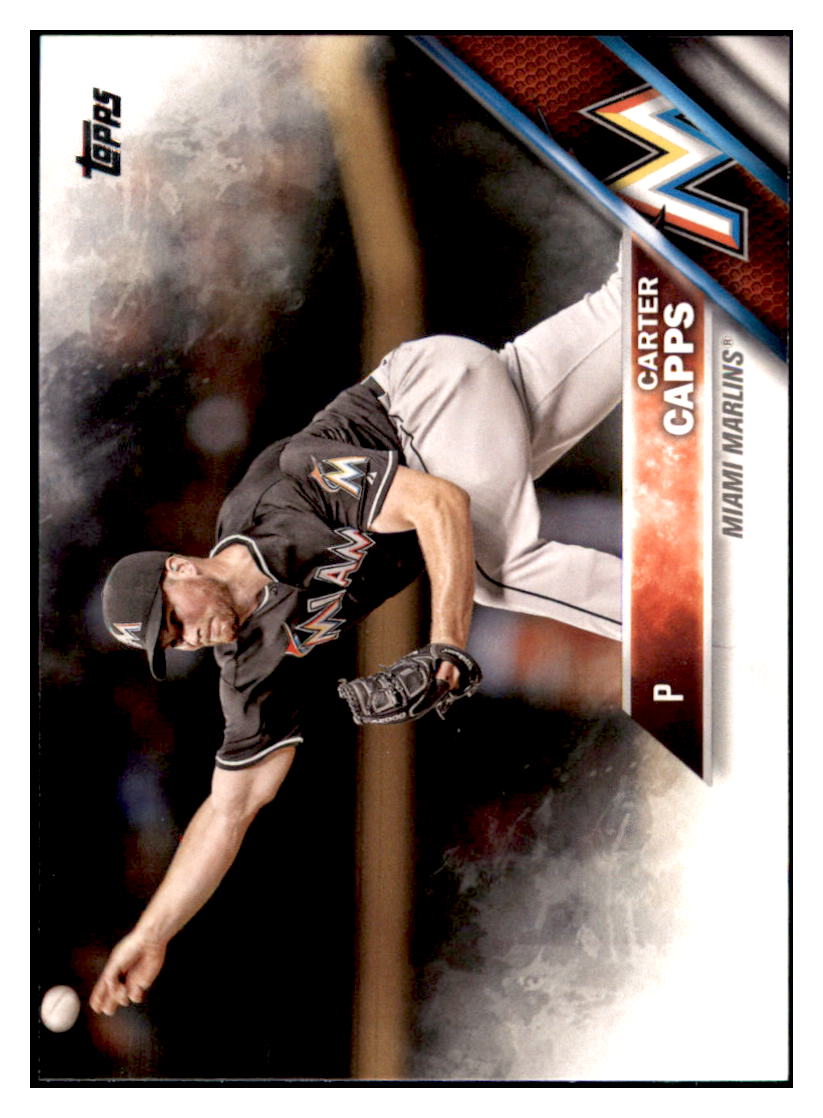 2016 Topps Carter Capps  Miami Marlins #172 Baseball card   MATV3 simple Xclusive Collectibles