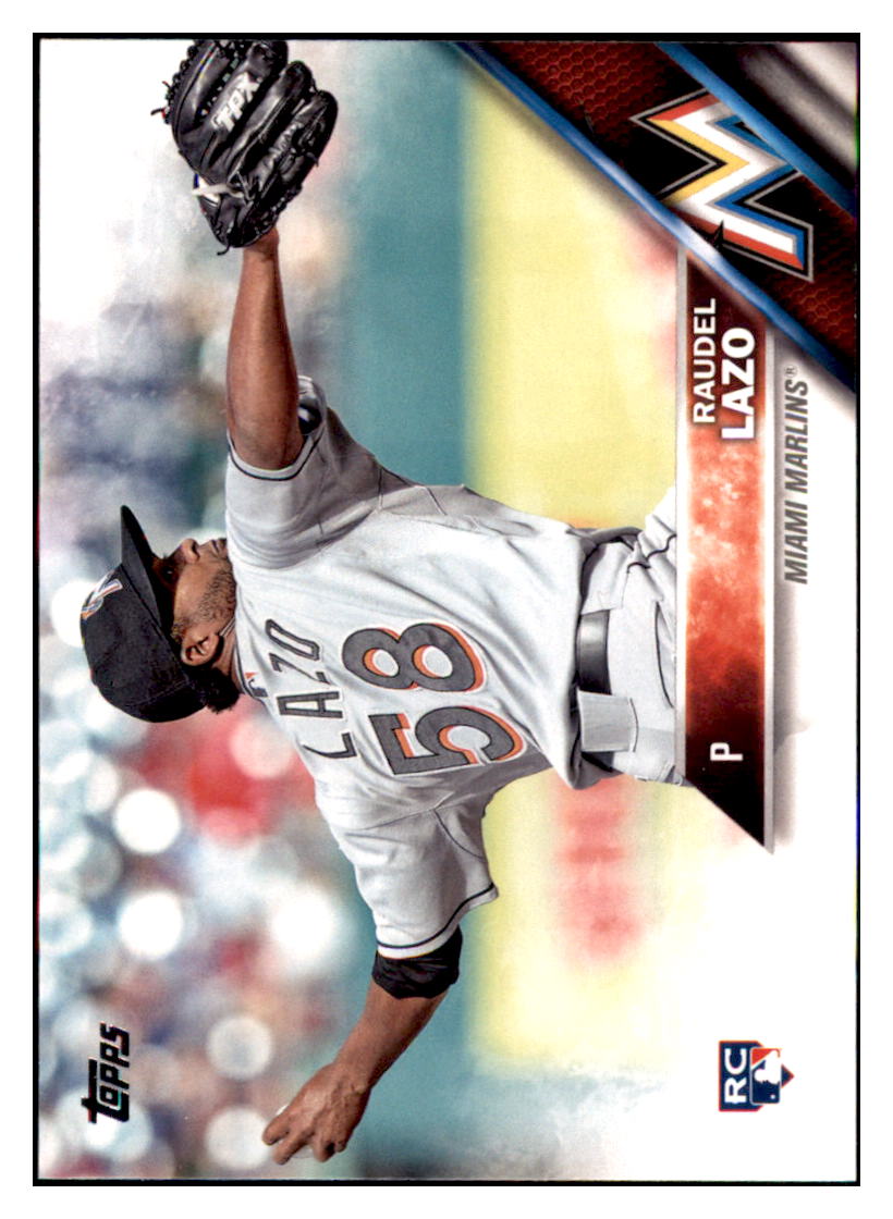 2016 Topps Raudel Lazo  Miami Marlins #436 Baseball card   MATV3 simple Xclusive Collectibles