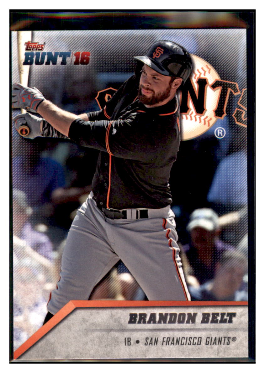 2016 Topps Bunt Brandon Belt San Francisco Giants #78 Baseball card MATV3 simple Xclusive Collectibles