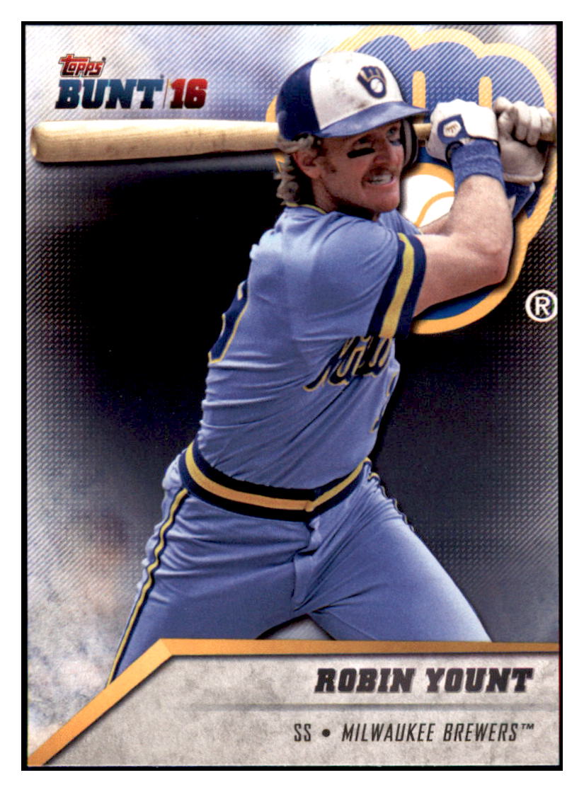2016 Topps Bunt Robin Yount Milwaukee Brewers #180 Baseball card MATV3 simple Xclusive Collectibles