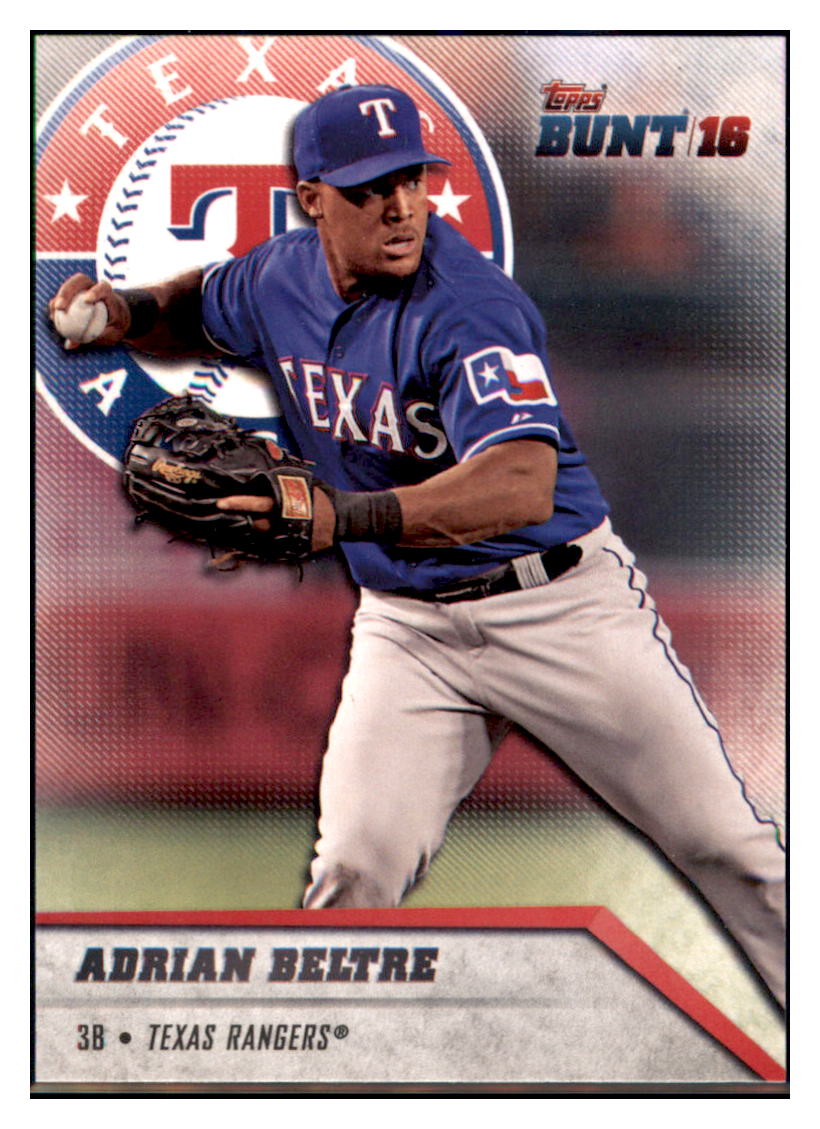 2016 Topps Bunt Adrian Beltre  Texas Rangers #64 Baseball card   MATV3 simple Xclusive Collectibles