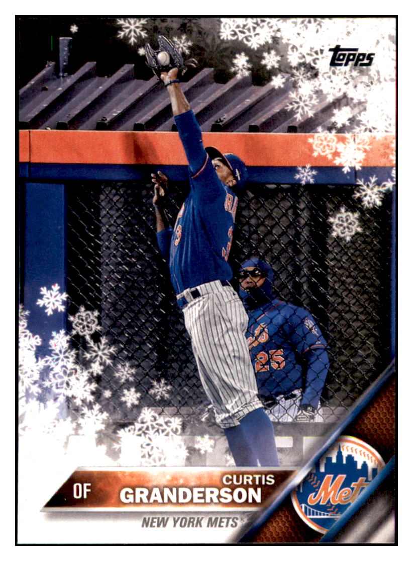 2016 Topps Holiday Curtis Granderson  New York Mets #HMW44 Baseball card   MATV3 simple Xclusive Collectibles