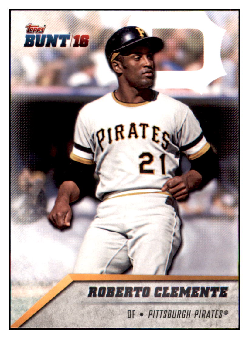 2016 Topps Bunt Roberto Clemente  Pittsburgh Pirates #24 Baseball card   MATV3 simple Xclusive Collectibles