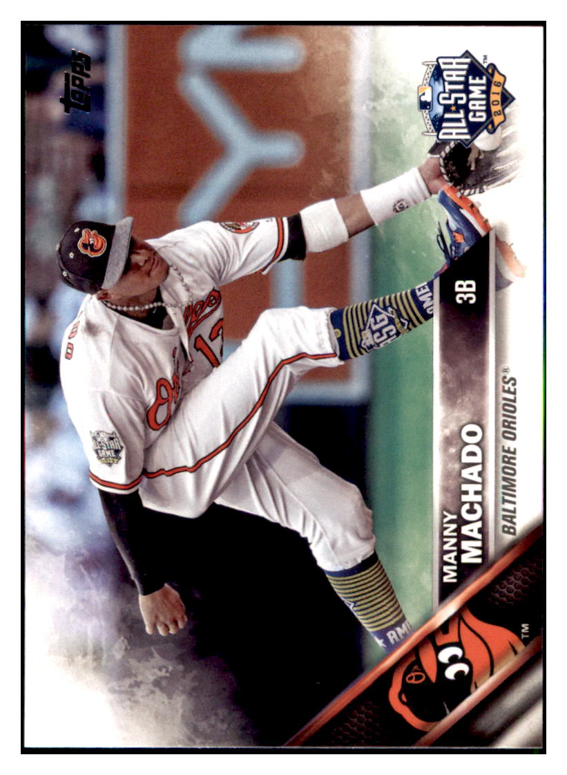 2016 Topps Update Manny Machado Baltimore Orioles #US1 Baseball card MATV3 simple Xclusive Collectibles