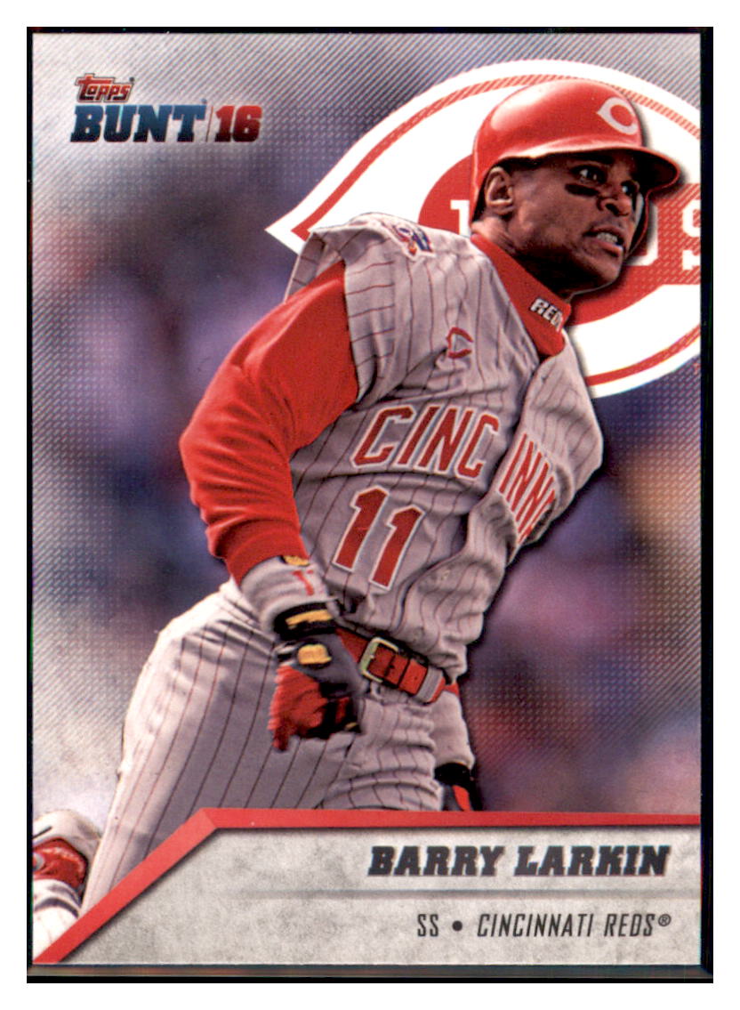 2016 Topps Bunt Barry Larkin Cincinnati Reds #174 Baseball card MATV3 simple Xclusive Collectibles
