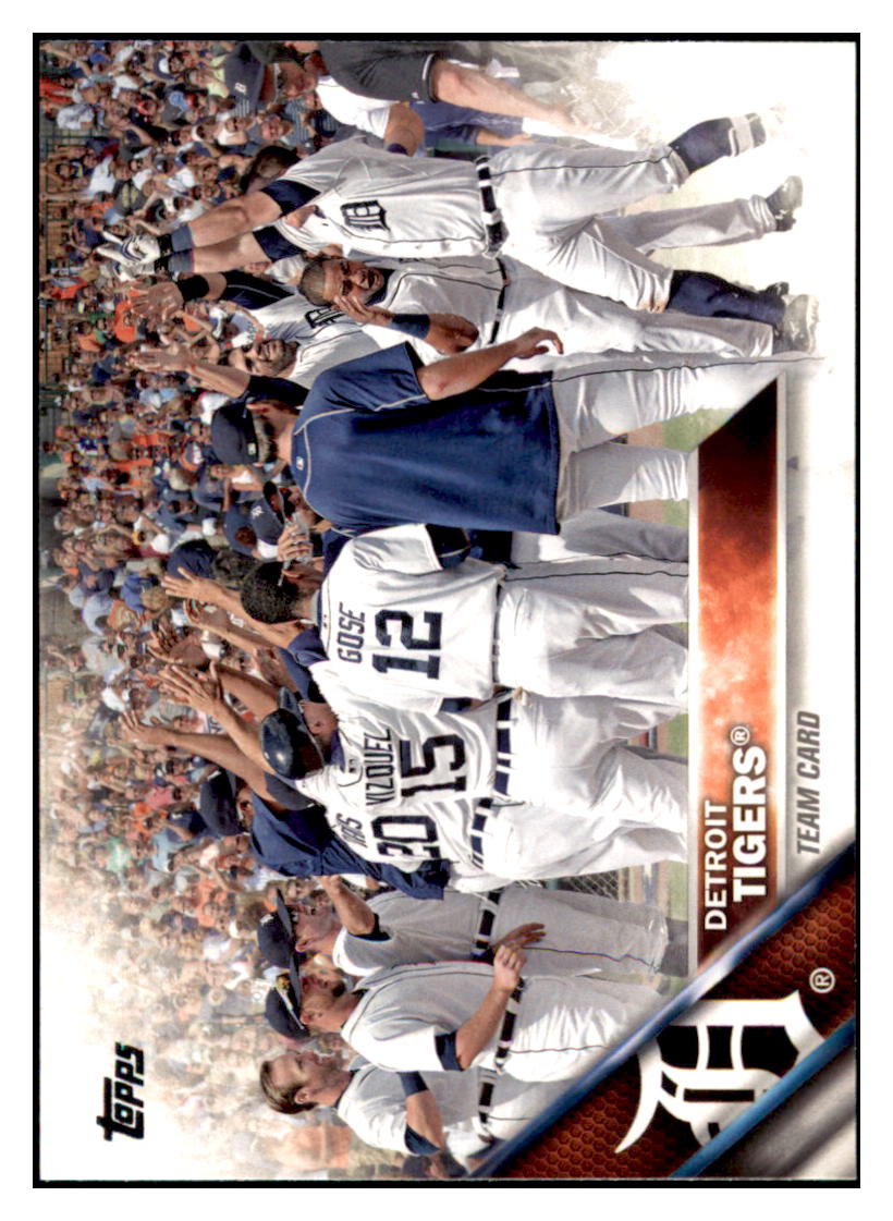 2016 Topps Detroit Tigers TC Detroit Tigers #297 Baseball card MATV3 simple Xclusive Collectibles