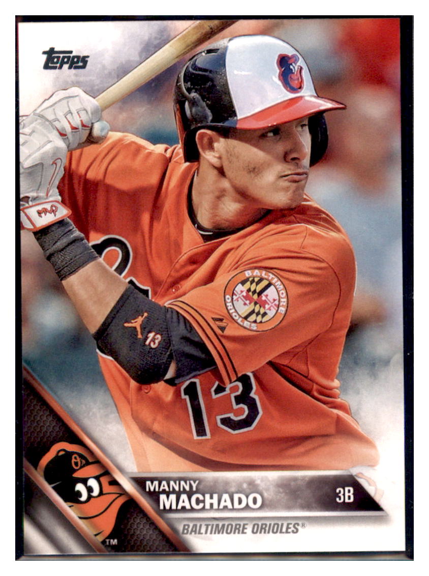 2016 Topps Manny Machado Baltimore Orioles #175 Baseball card MATV3 simple Xclusive Collectibles