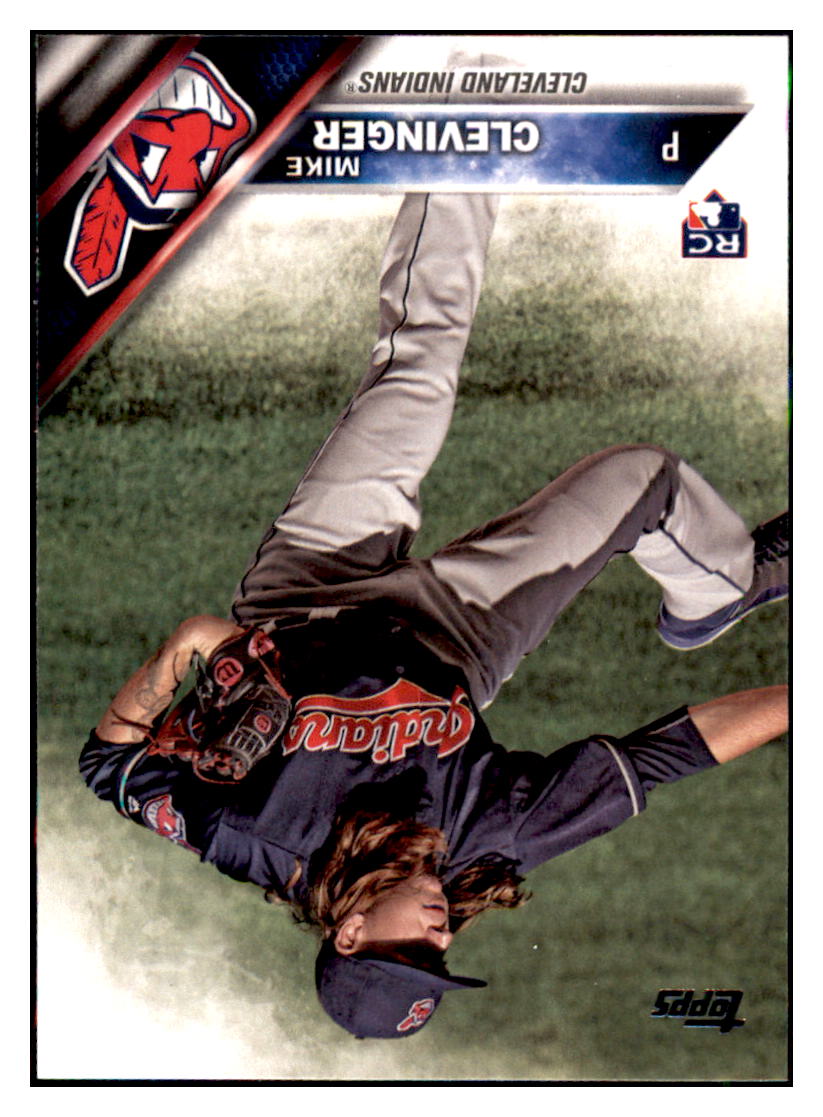 2016 Topps Update Mike Clevinger Cleveland Indians #US69a Baseball card MATV3 simple Xclusive Collectibles