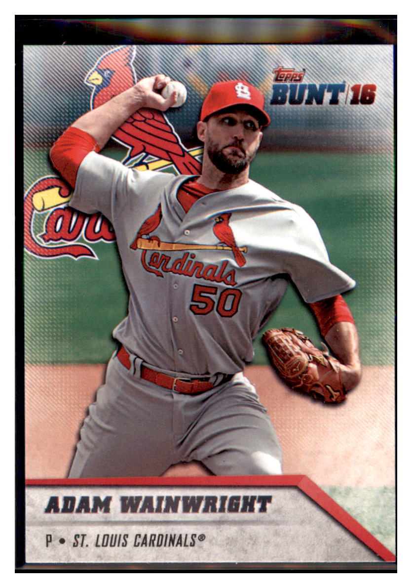 2016 Topps Bunt Adam Wainwright  St. Louis Cardinals #60 Baseball card   MATV3 simple Xclusive Collectibles