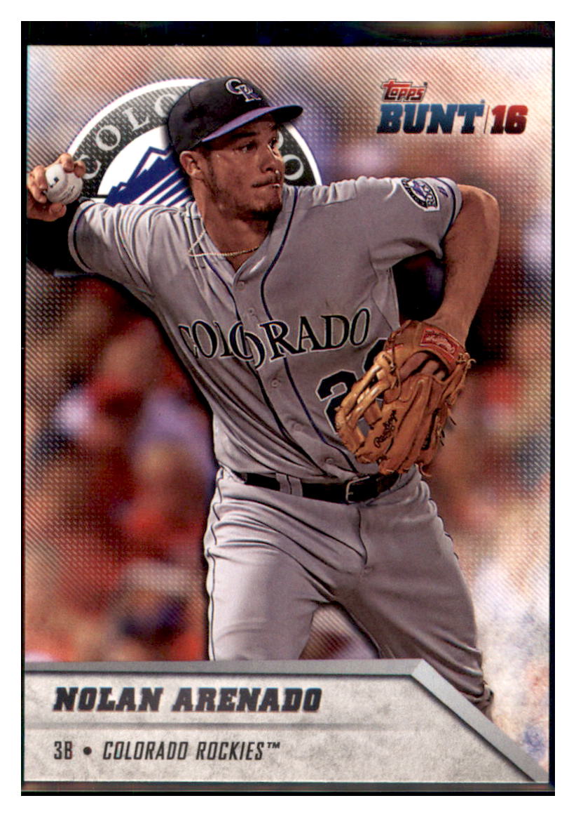 2016 Topps Bunt Nolan Arenado Colorado Rockies #116 Baseball card MATV3 simple Xclusive Collectibles