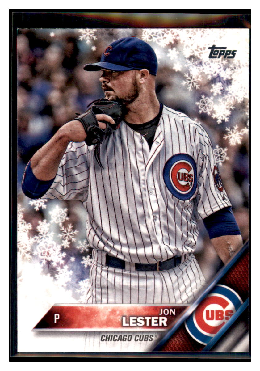 2016 Topps Holiday Jon Lester Chicago Cubs #HMW71 Baseball card MATV3 simple Xclusive Collectibles