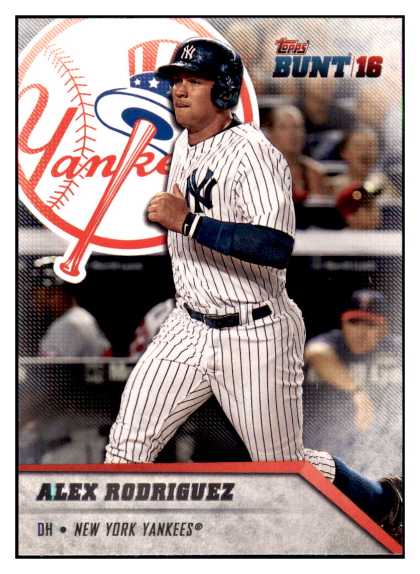 2016 Topps Bunt Alex Rodriguez  New York Yankees #112 Baseball card   MATV3 simple Xclusive Collectibles
