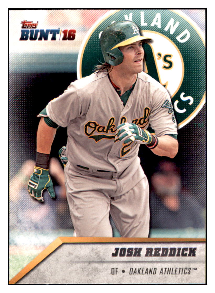 2016 Topps Bunt Josh Reddick  Oakland Athletics #121 Baseball card   MATV3_1a simple Xclusive Collectibles