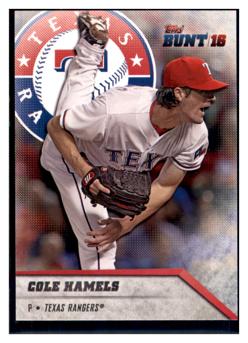 2016 Topps Bunt Cole Hamels  Texas Rangers #88 Baseball card   MATV3 simple Xclusive Collectibles   