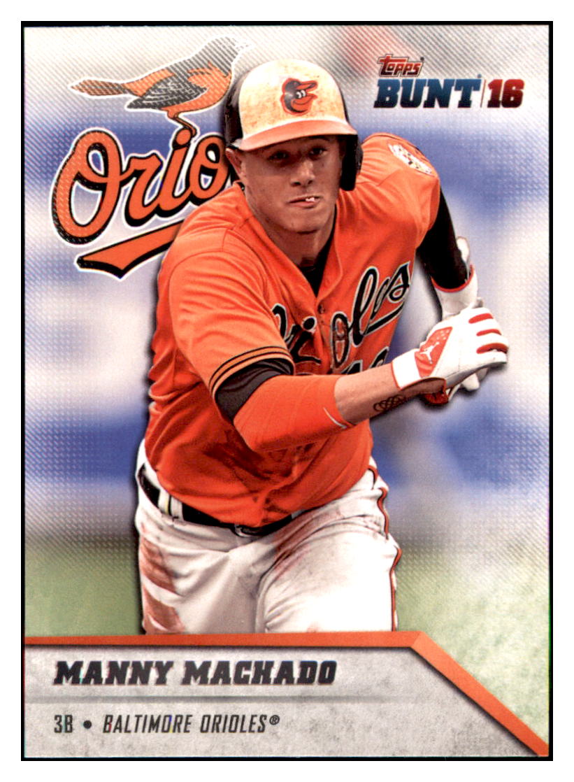 2016 Topps Bunt Manny Machado  Baltimore Orioles #56 Baseball card   MATV3 simple Xclusive Collectibles