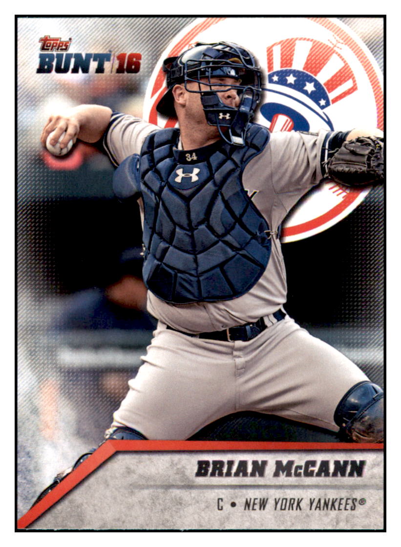 2016 Topps Bunt Brian McCann  New York Yankees #108 Baseball card   MATV3 simple Xclusive Collectibles