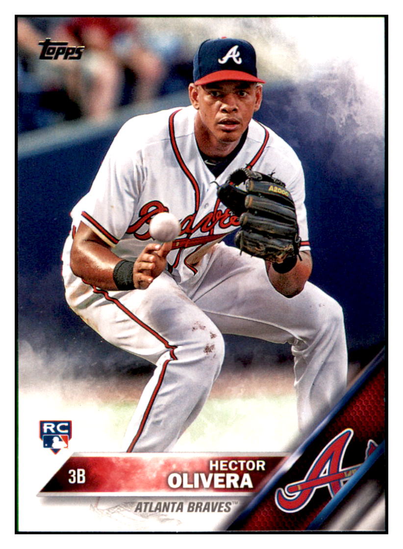2016 Topps Hector Olivera  Atlanta Braves #219 Baseball card   MATV3 simple Xclusive Collectibles