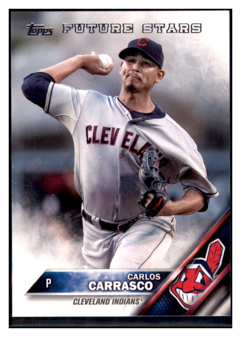 2016 Topps Carlos Carrasco  Cleveland Indians #140 Baseball card   MATV3 simple Xclusive Collectibles