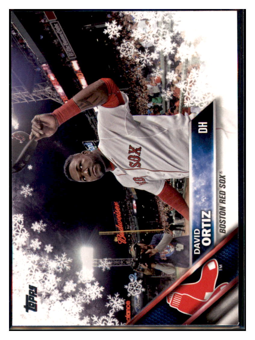 2016 Topps Holiday David Ortiz  Boston Red Sox #HMW76 Baseball card   MATV3 simple Xclusive Collectibles