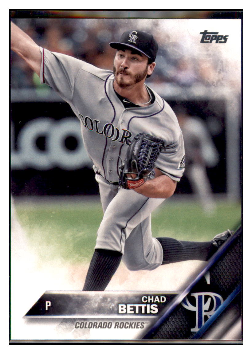 2016 Topps Chad Bettis  Colorado Rockies #149 Baseball card   MATV3 simple Xclusive Collectibles