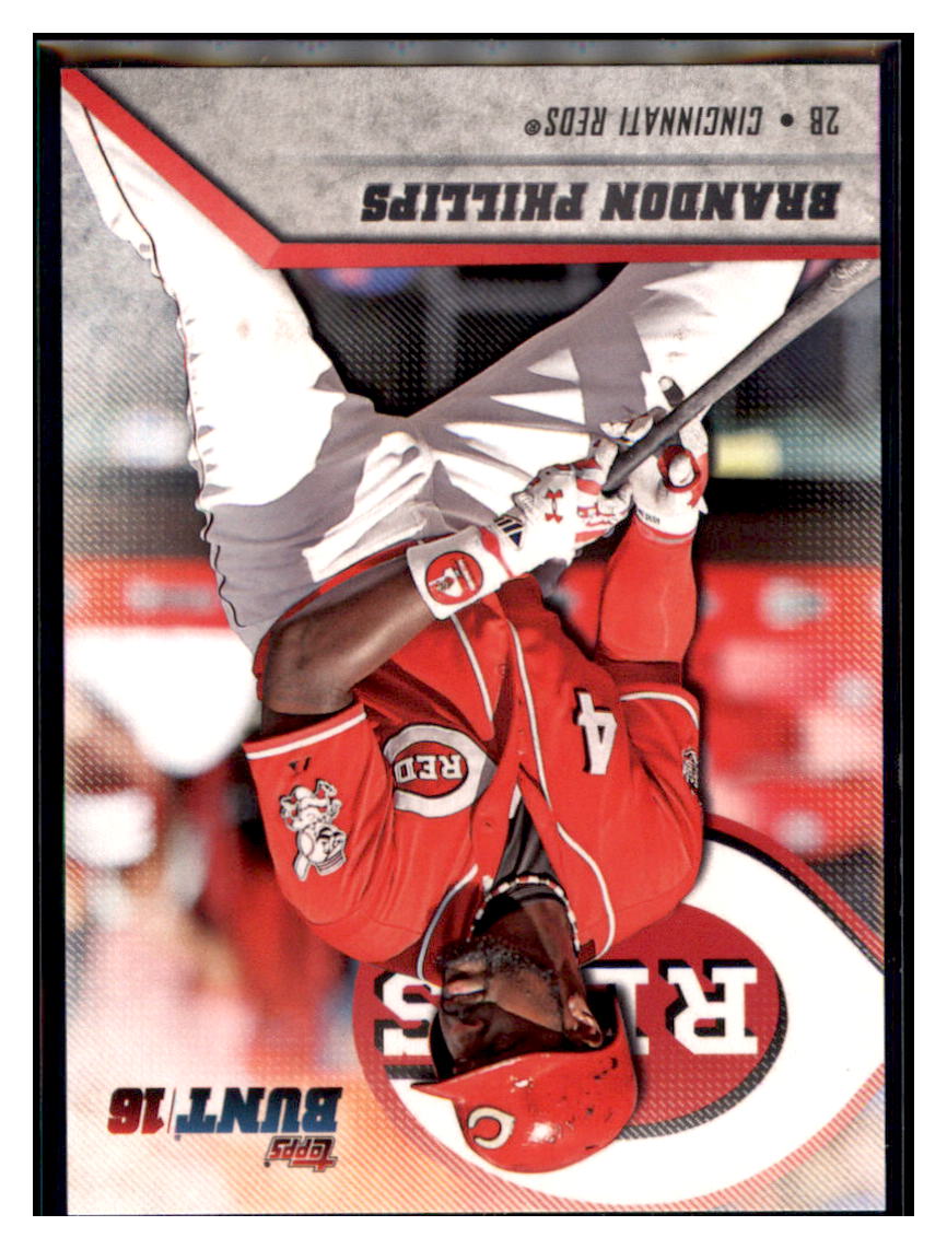 2016 Topps Bunt Brandon Phillips Cincinnati Reds #127 Baseball card MATV3 simple Xclusive Collectibles