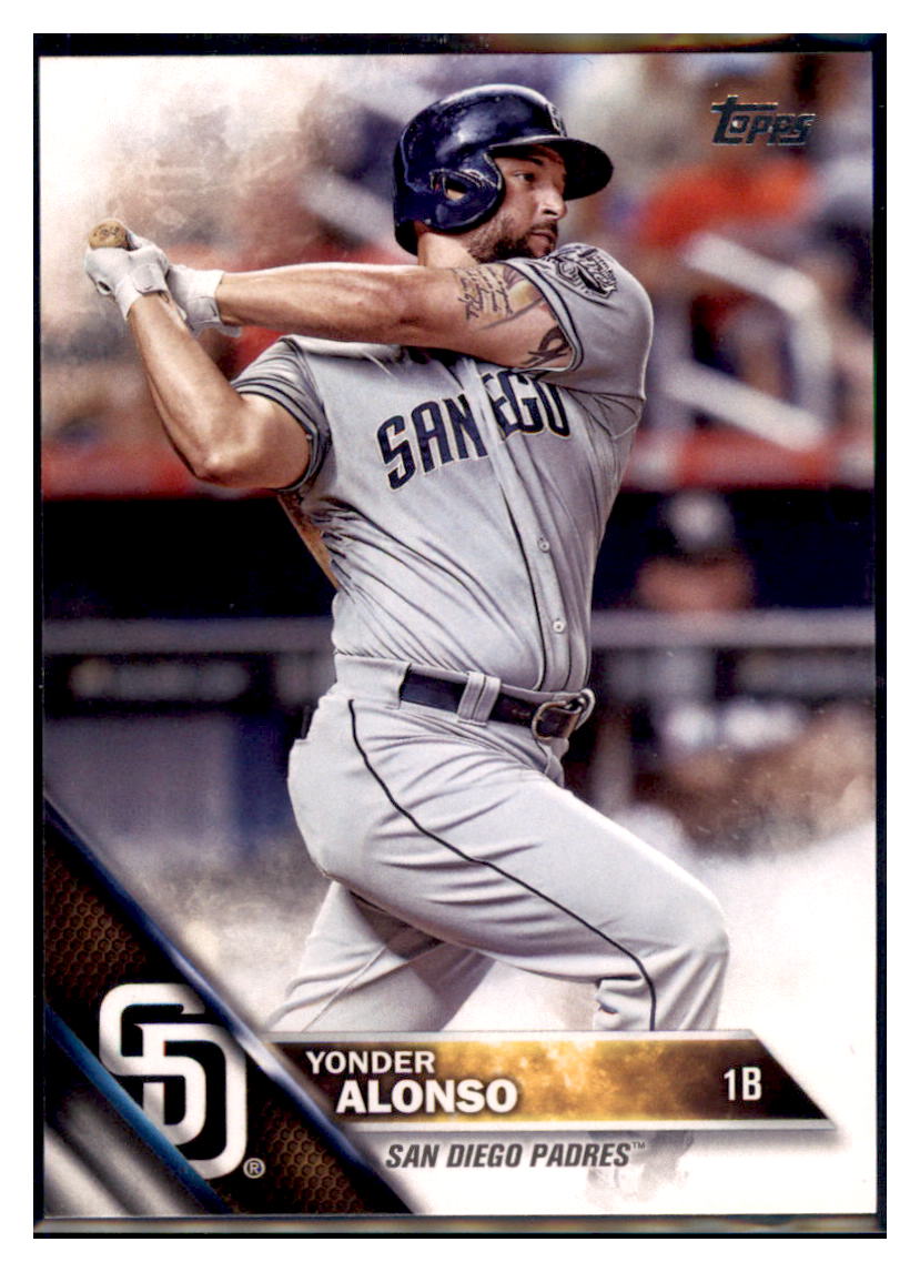 2016 Topps Yonder Alonso San Diego Padres #345 Baseball card MATV3 simple Xclusive Collectibles