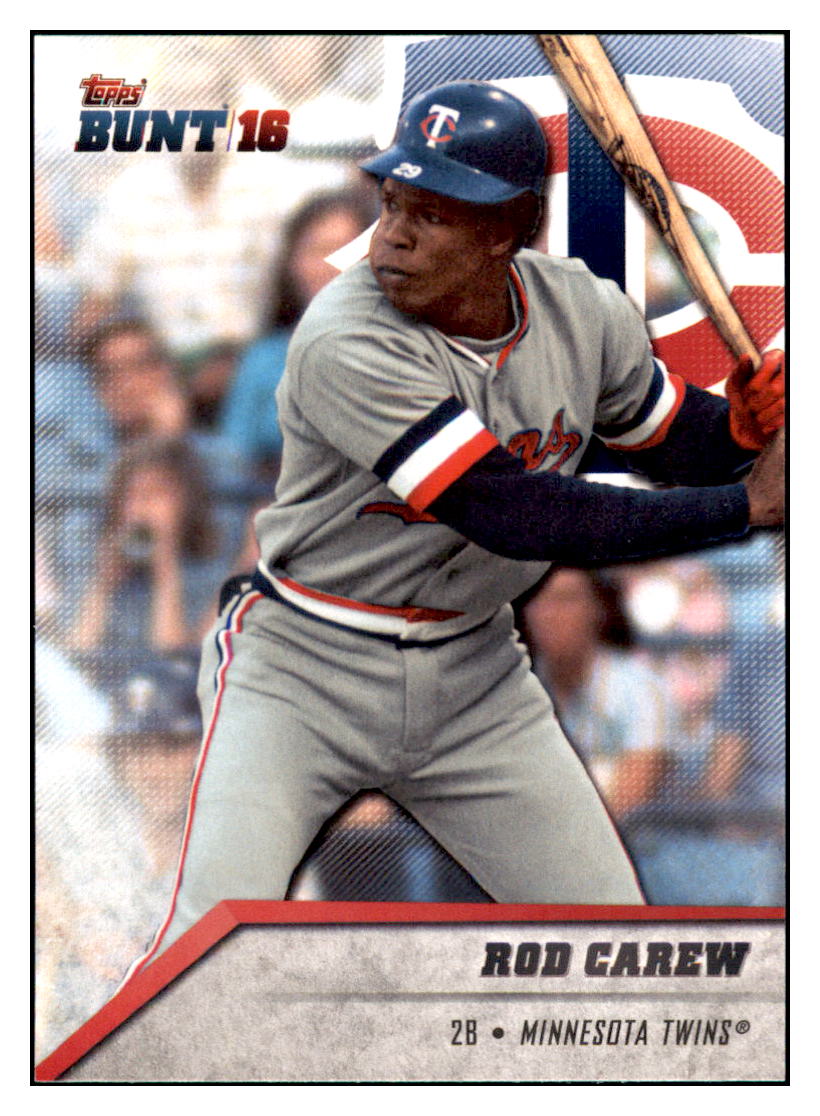 2016 Topps Bunt Rod Carew  Minnesota Twins #76 Baseball card   MATV3_1a simple Xclusive Collectibles