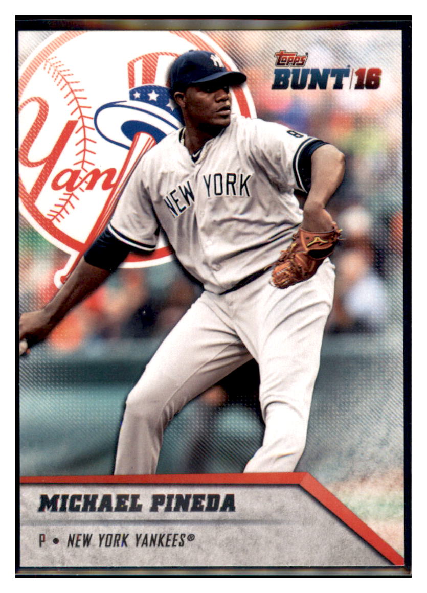 2016 Topps Bunt Michael Pineda New York Yankees #164 Baseball card MATV3 simple Xclusive Collectibles