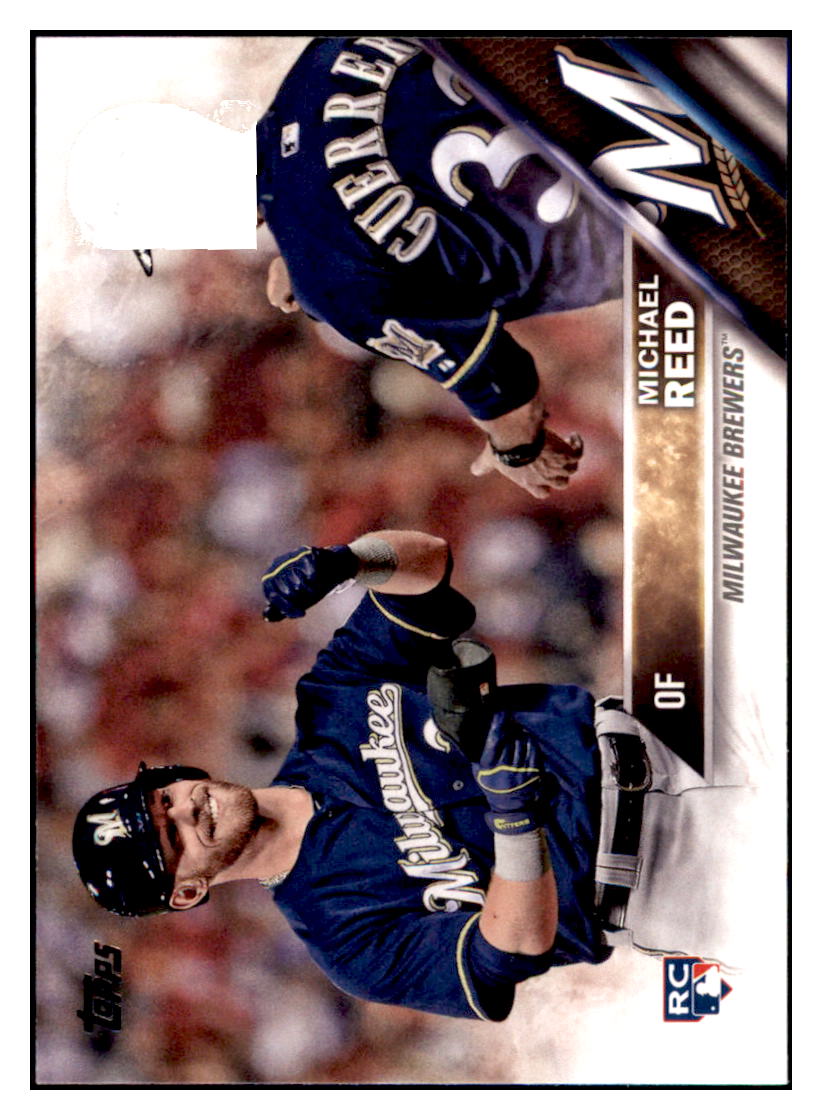 2016 Topps Michael Reed Milwaukee Brewers #538 Baseball card MATV3 simple Xclusive Collectibles