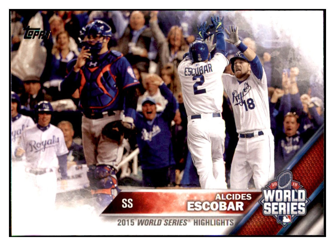 2016 Topps Alcides Escobar  Kansas City Royals #120 Baseball card   MATV3 simple Xclusive Collectibles