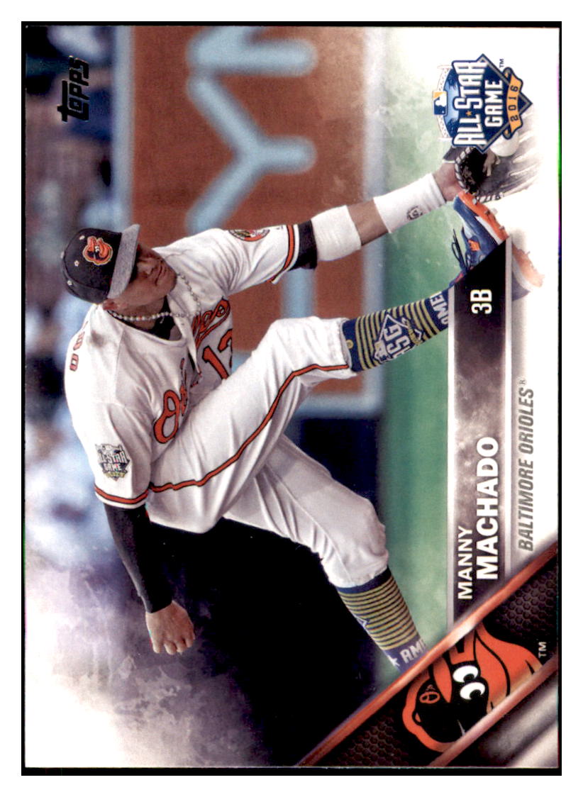 2016 Topps Update Manny Machado  Baltimore Orioles #US1 Baseball card   MATV3_1a simple Xclusive Collectibles