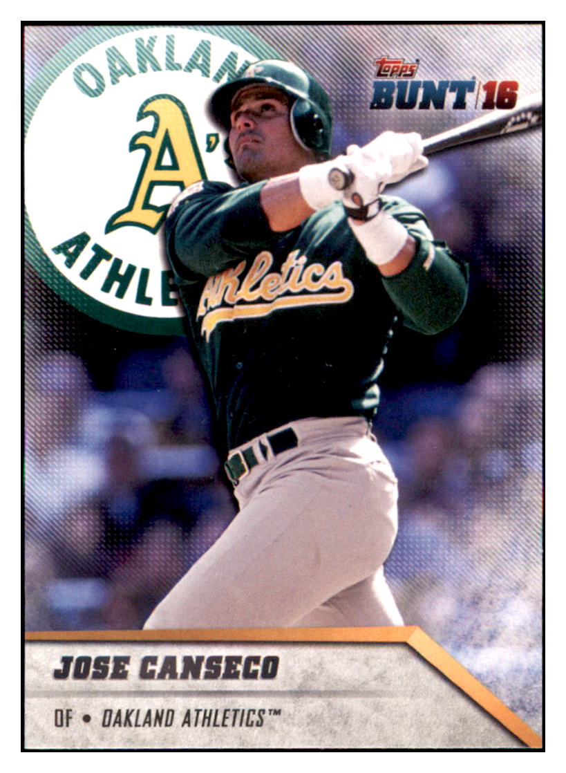 2016 Topps Bunt Jose Canseco  Oakland Athletics #179 Baseball card   MATV3 simple Xclusive Collectibles