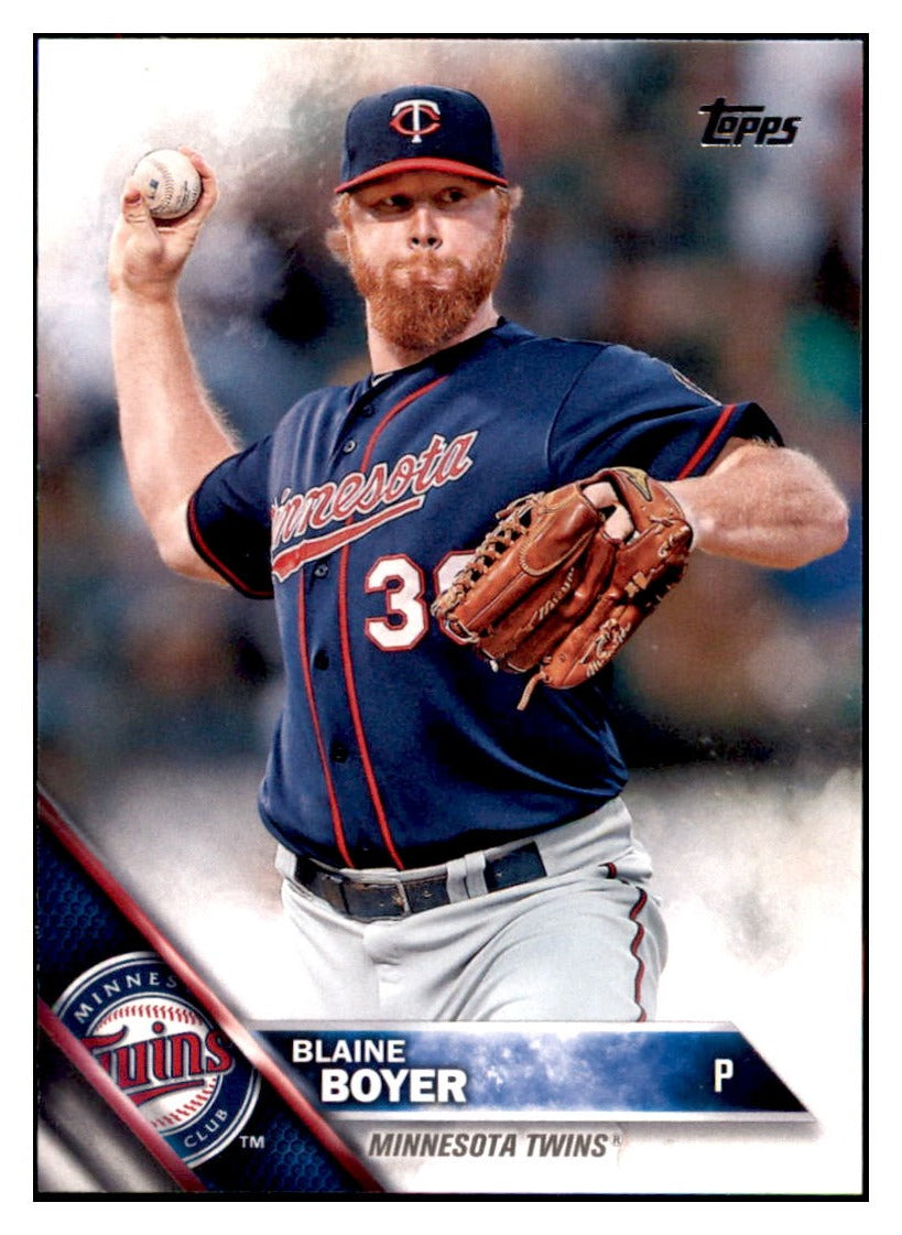 2016 Topps Blaine Boyer  Minnesota Twins #235 Baseball card   MATV3 simple Xclusive Collectibles