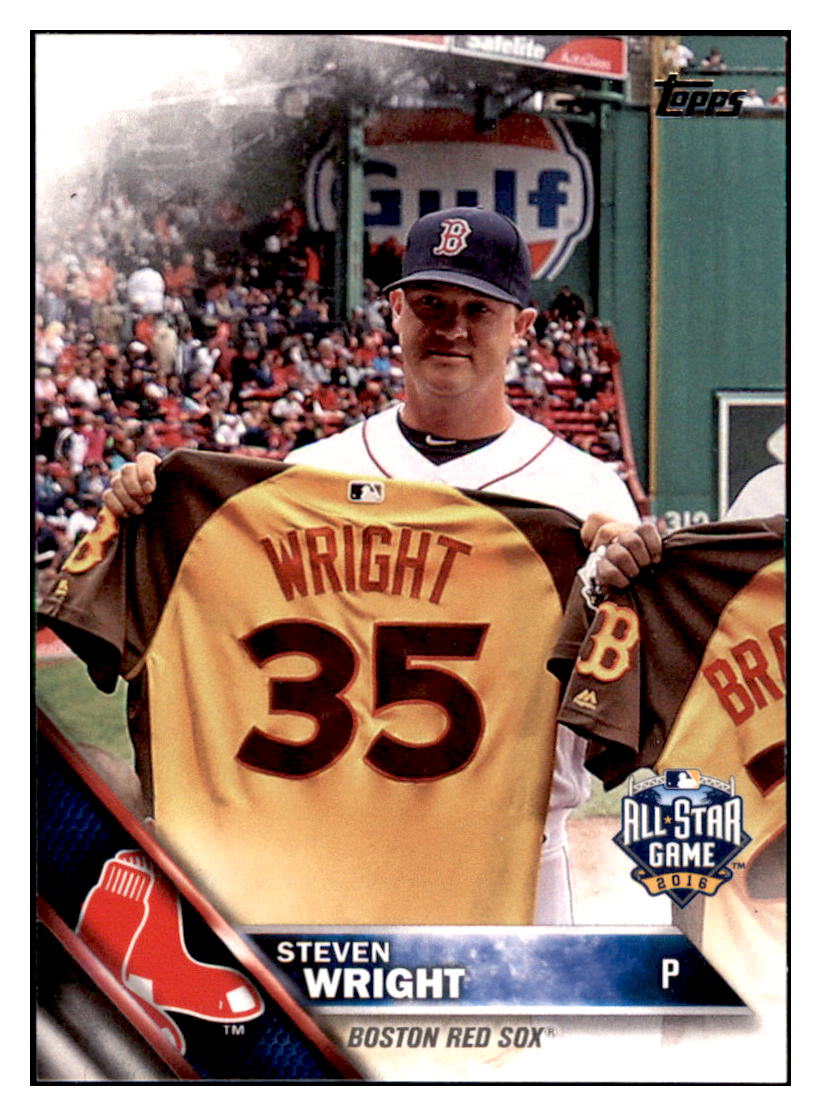 2016 Topps Update Steven Wright  Boston Red Sox #US113 Baseball card   MATV3 simple Xclusive Collectibles