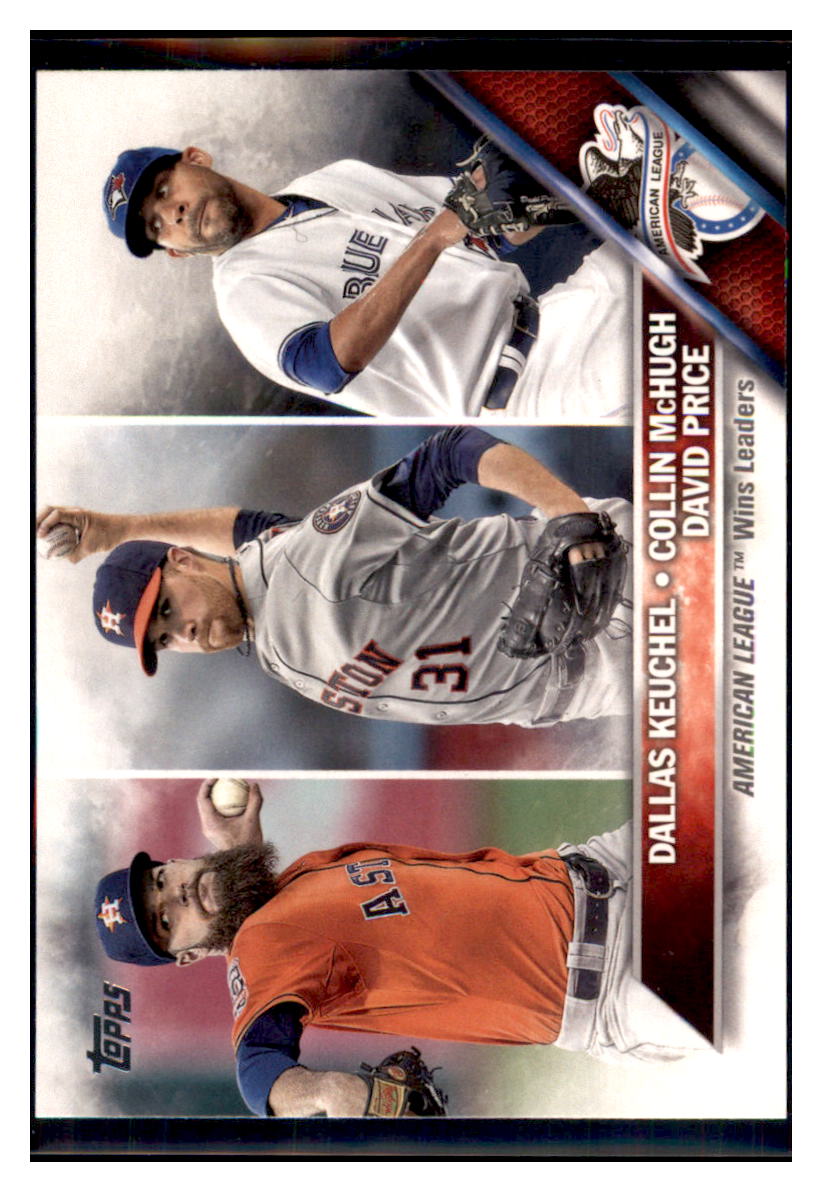 2016 Topps American League Wins Leaders
  LL  Houston Astros / Toronto Blue Jays
  #187 Baseball card   MATV3 simple Xclusive Collectibles   