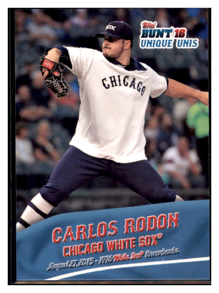 2016 Topps Bunt Carlos Rodon  Chicago White Sox #UU-4 Baseball card   MATV3 simple Xclusive Collectibles