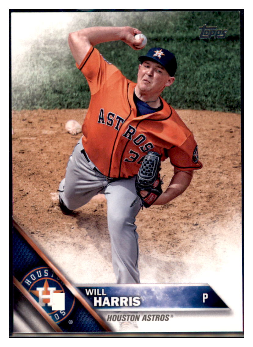 2016 Topps Will Harris Houston Astros #331 Baseball card MATV3 simple Xclusive Collectibles