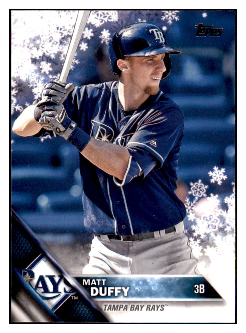 2016 Topps Holiday Matt Duffy  Tampa Bay Rays #HMW178 Baseball card   MATV3 simple Xclusive Collectibles