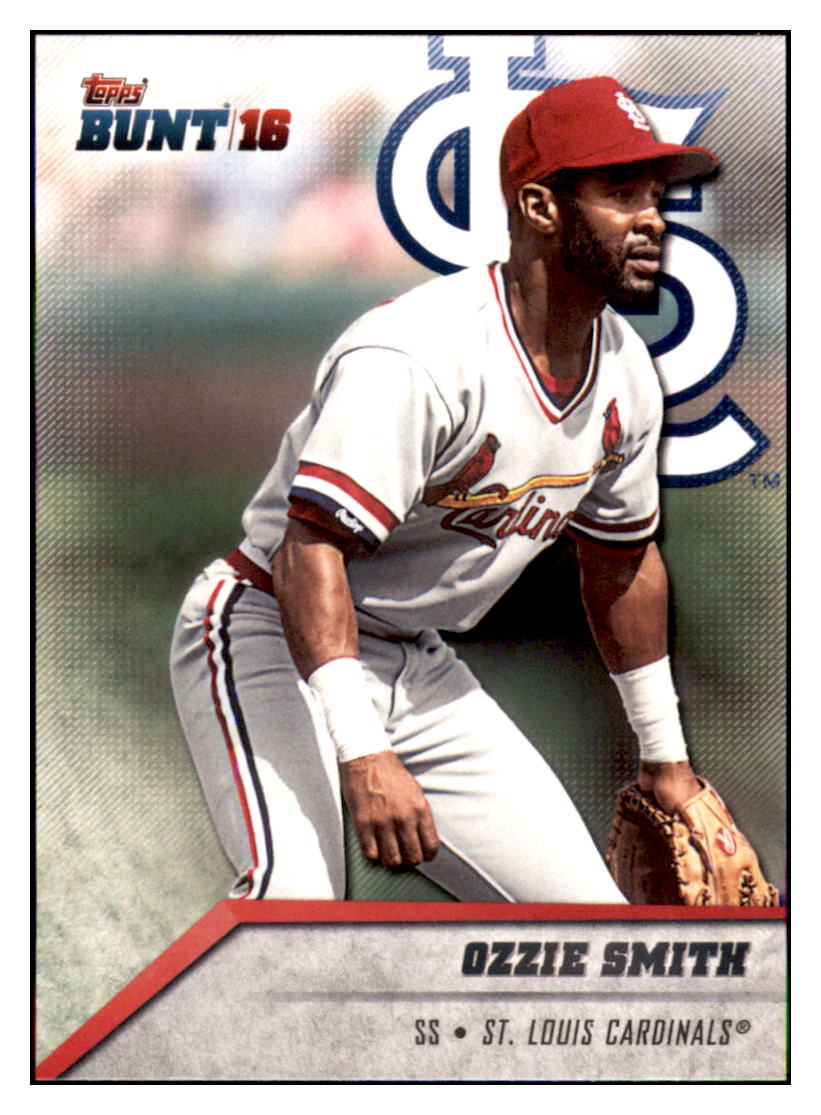 2016 Topps Bunt Ozzie Smith St. Louis Cardinals #187 Baseball card MATV3 simple Xclusive Collectibles