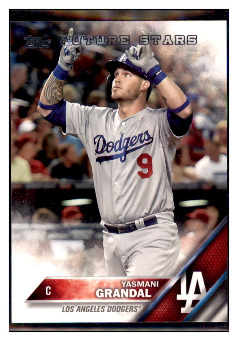 2016 Topps Yasmani Grandal Los Angeles Dodgers #91 Baseball card MATV3_1a simple Xclusive Collectibles