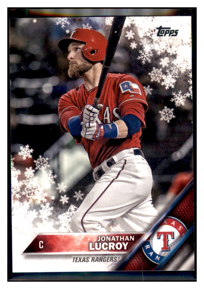 2016 Topps Holiday Jonathan Lucroy  Texas Rangers #HMW30 Baseball card   MATV3 simple Xclusive Collectibles