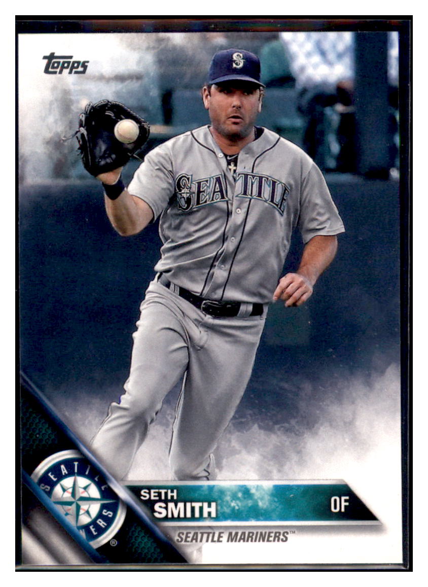 2016 Topps Seth Smith Seattle Mariners #348 Baseball card MATV3 simple Xclusive Collectibles