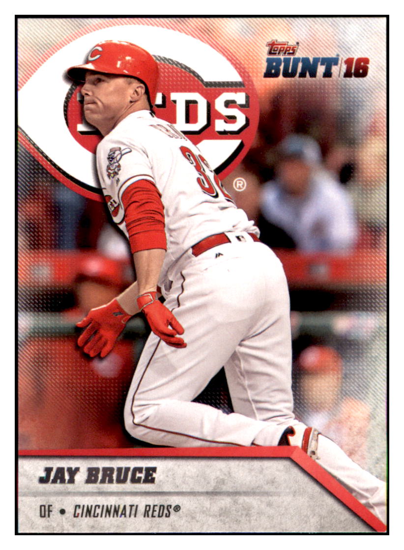 2016 Topps Bunt Jay Bruce Cincinnati Reds #13 Baseball card MATV3 simple Xclusive Collectibles