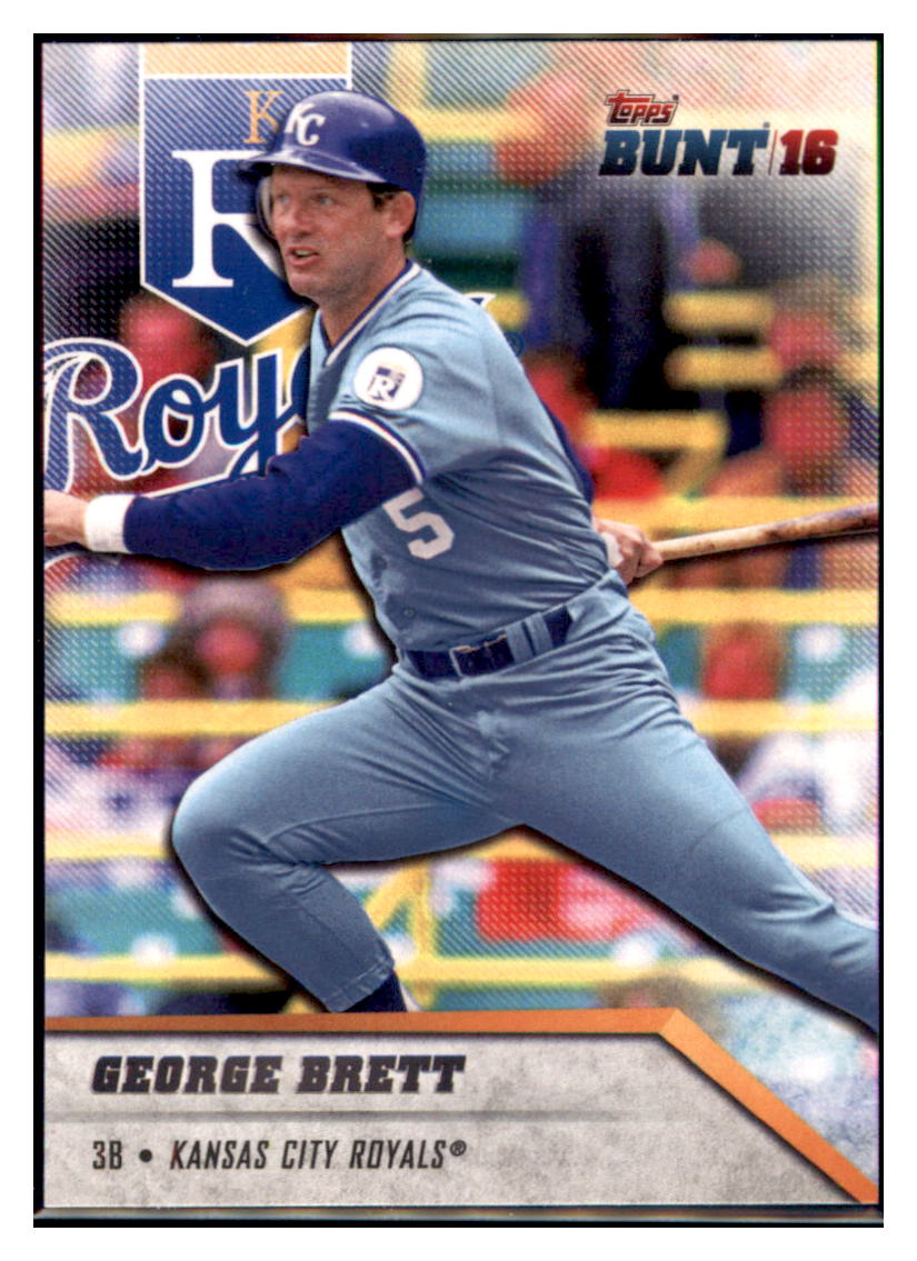 2016 Topps Bunt George Brett  Kansas City Royals #103 Baseball card   MATV3 simple Xclusive Collectibles