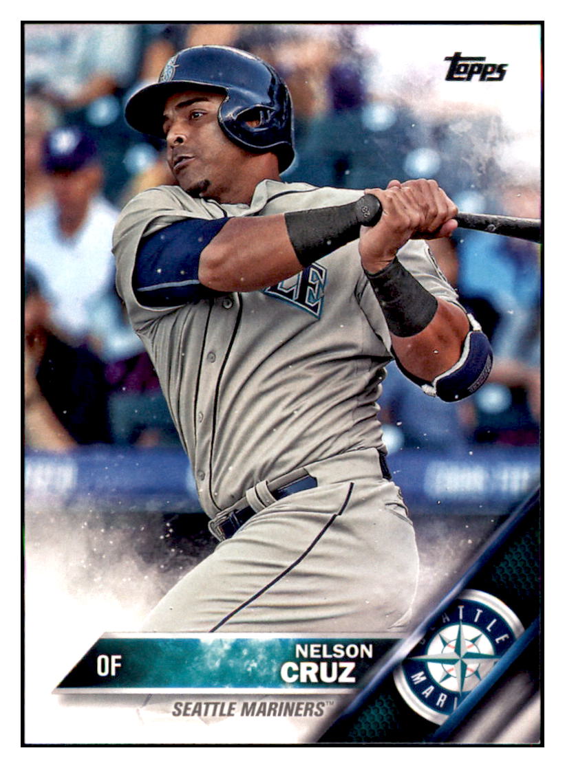 2016 Topps Seattle Mariners Nelson
  Cruz  Seattle Mariners #SM-1 Baseball
  card   MATV3 simple Xclusive Collectibles