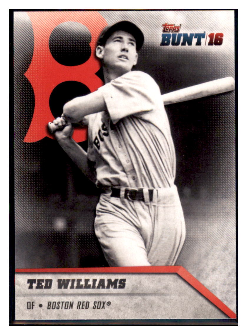 2016 Topps Bunt Ted Williams Boston Red Sox #129 Baseball card MATV3