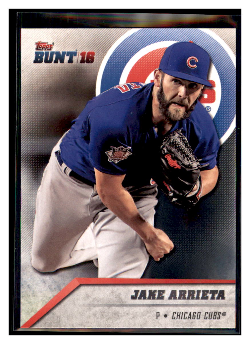 2016 Topps Bunt Jake Arrieta Chicago Cubs #200 Baseball card MATV3 simple Xclusive Collectibles